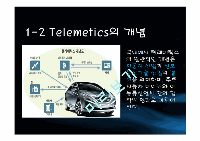 Telemetics의개념과 사업환경, SK텔레콤Telemetics와 Navigation 및 발전방향   (5 )